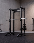 Compact- 4 Post - Metallic Black 93" Height  Smith Machine (Outside)