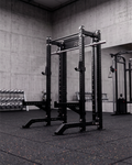Compact- 4 Post - Metallic Black 80" Height  Smith Machine (Inside)