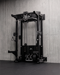Compact- 4 Post - Metallic Black 93" Height  Wall-Mounted Ares 2.0 - Basic