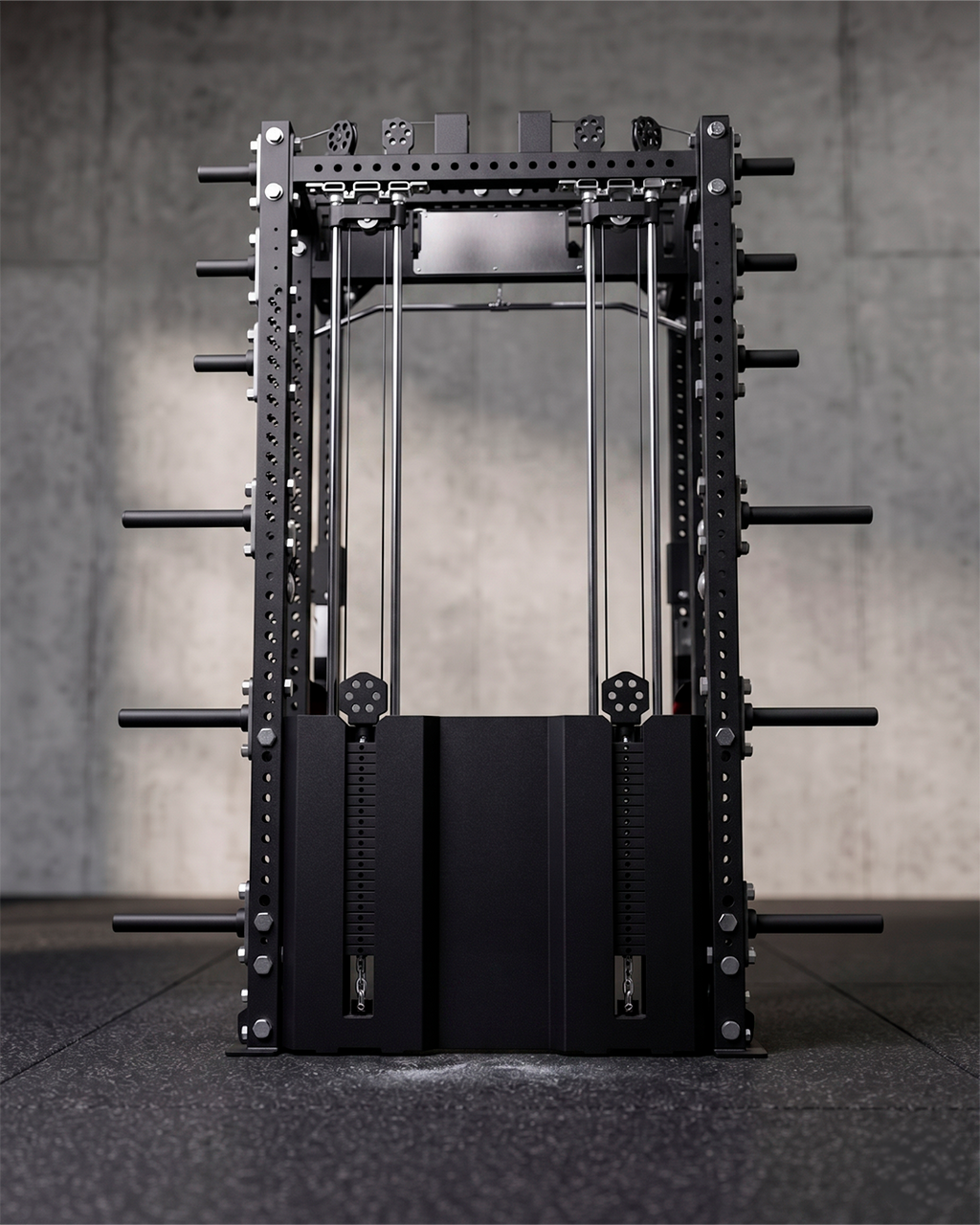 Best- 6 Post - Metallic Black 80"" Height  30"" Depth Ares 2.0