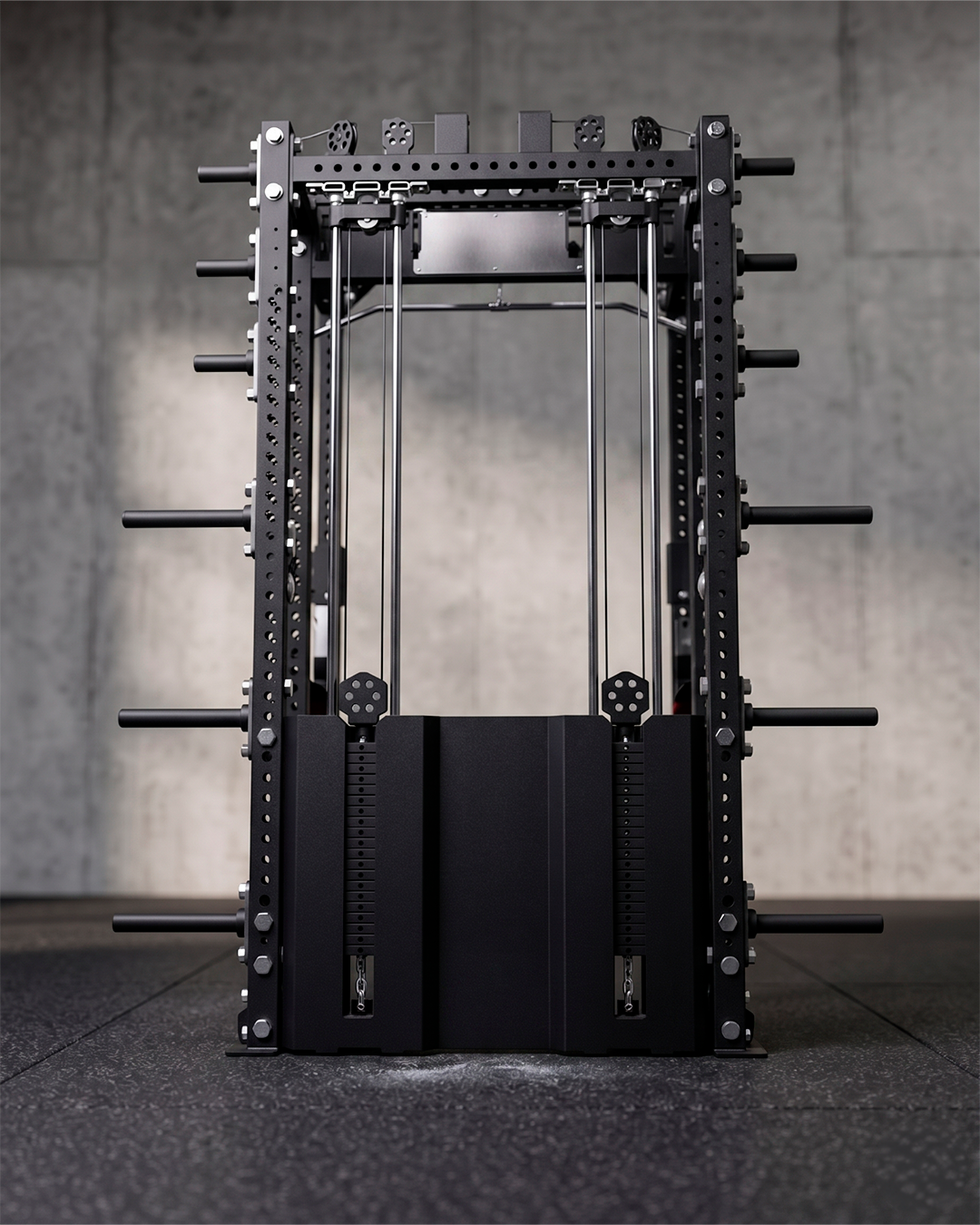 Best- 6 Post - Metallic Black 80"" Height  30"" Depth Ares 2.0