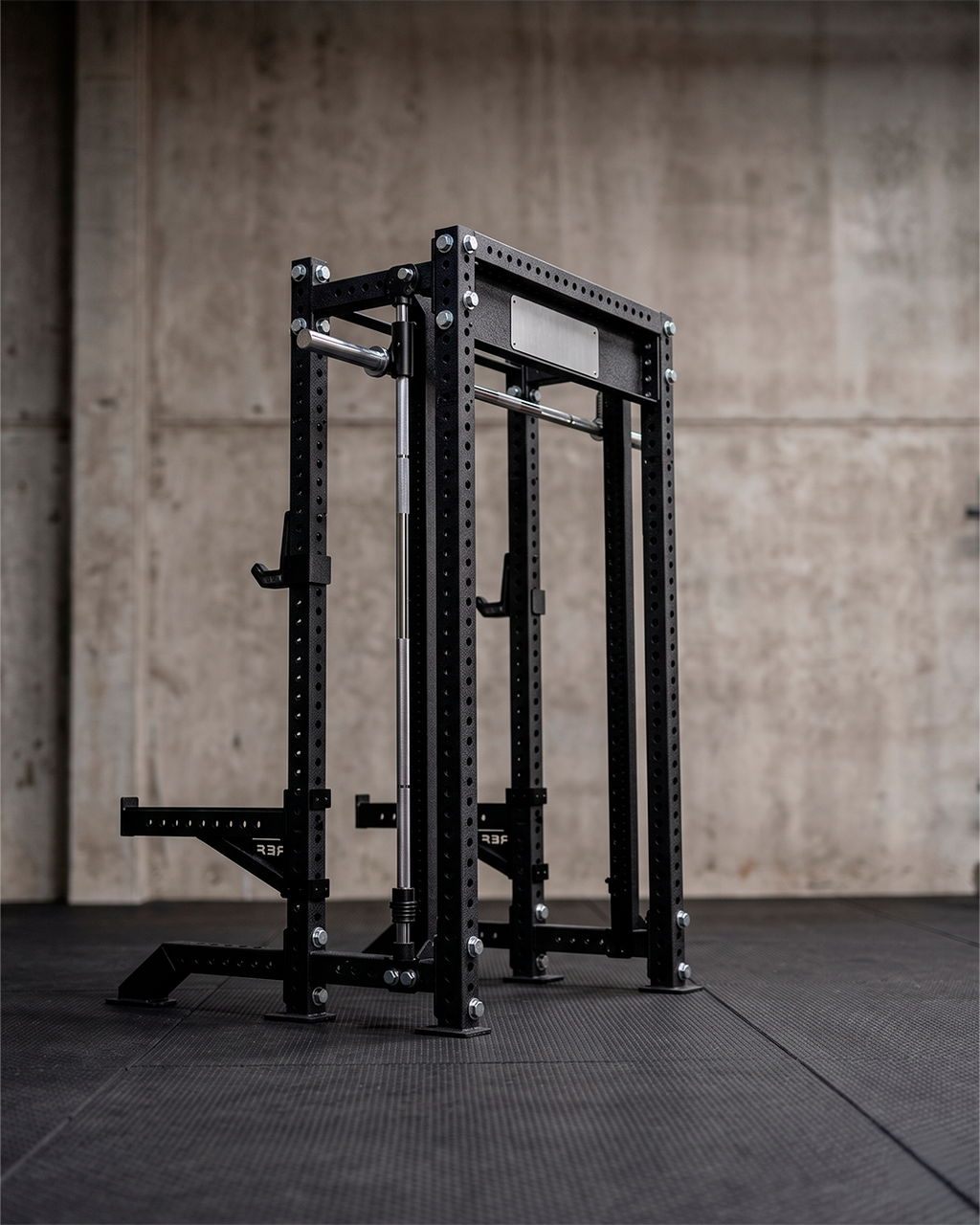 Compact- 4 Post - Metallic Black 80" Height  Smith Machine (Inside)