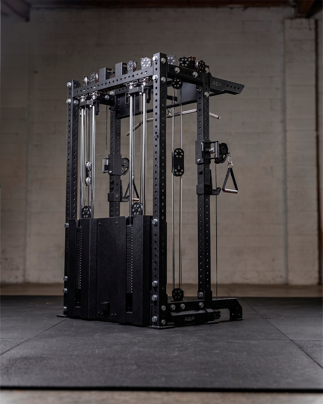 Compact- 4 Post - Metallic Black 80" Height  Ares 2.0