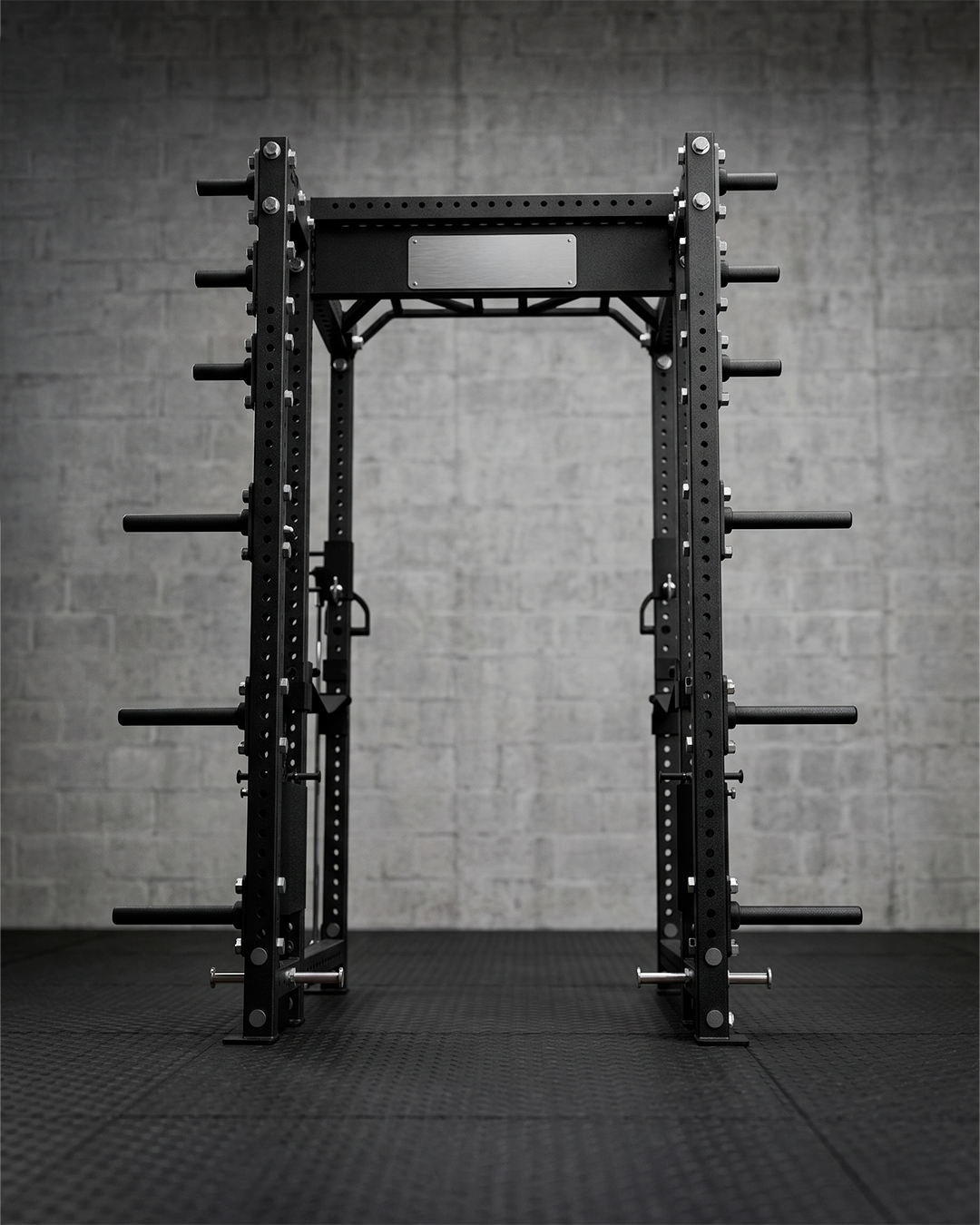 Better - 6 Post - Metallic Black 93"" Height  41"" Depth Athena