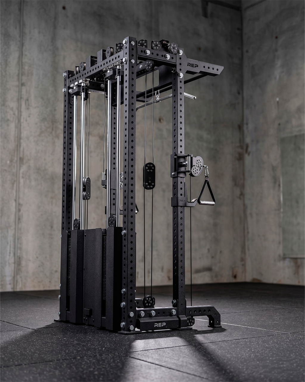 Compact- 4 Post - Metallic Black 93" Height  Ares 2.0