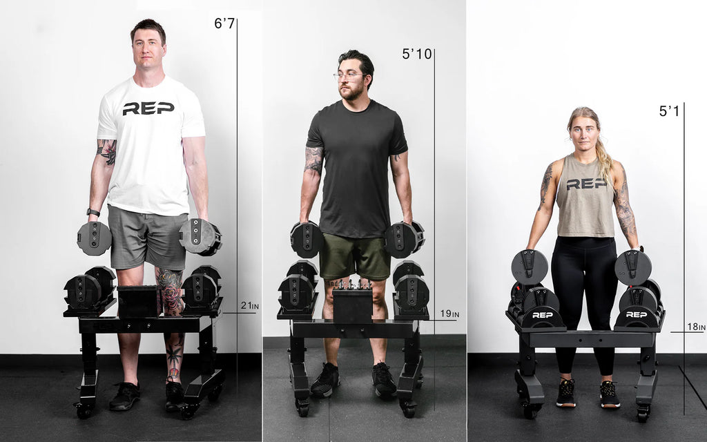 REP® x PÉPIN™ FAST Series™ REP® Adjustable Dumbbell Stand