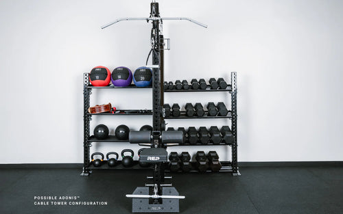 Adonis™ Cable Tower with Pegasus™ Seat Attachment - Standalone Unit - Selectorized