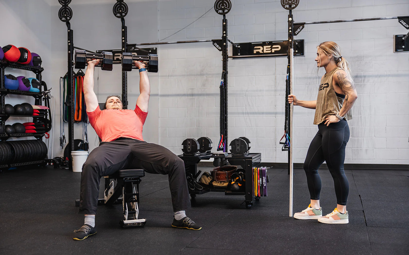 Dumbbell Storage Cart with Hooks