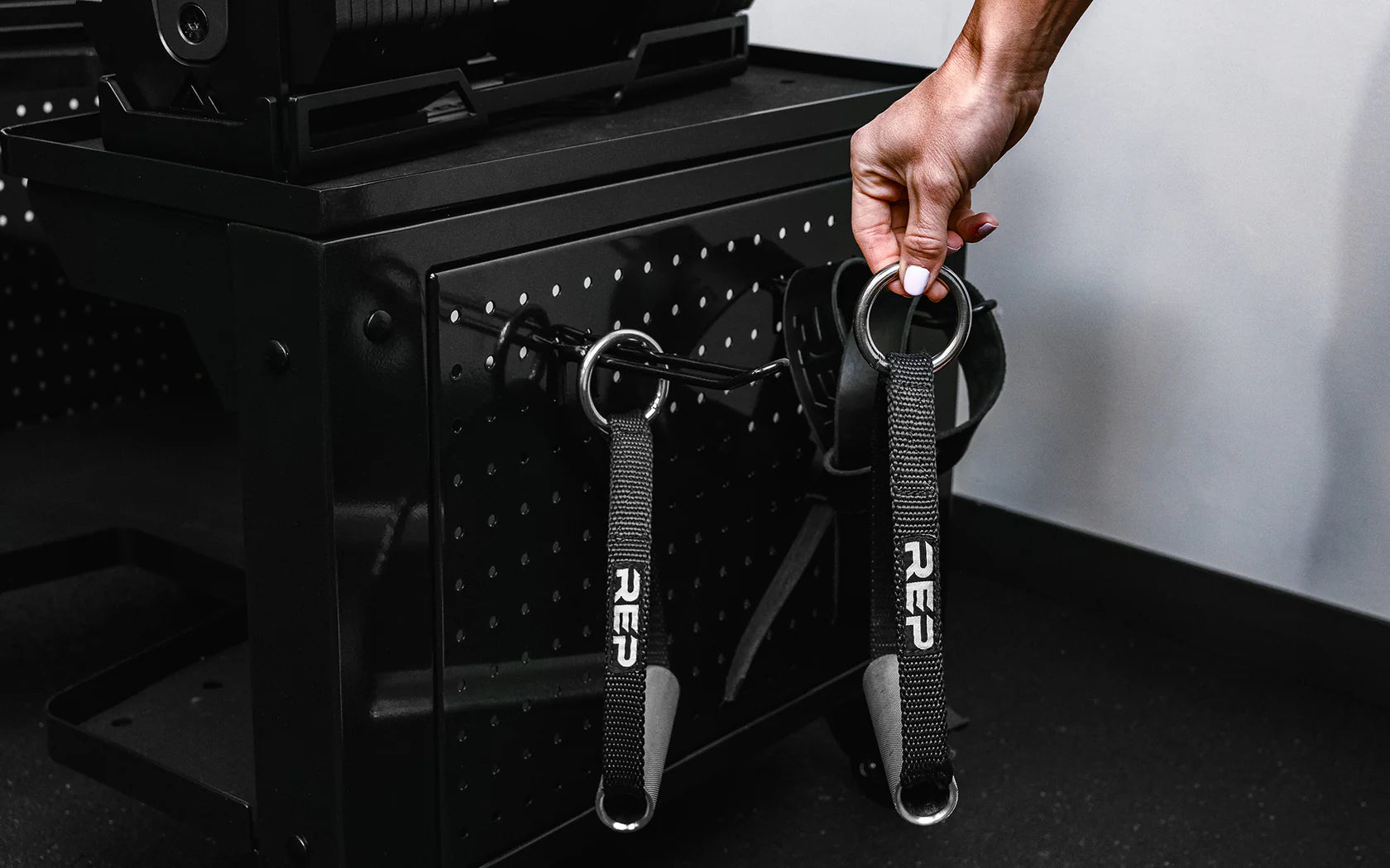 Dumbbell Storage Cart with Hooks