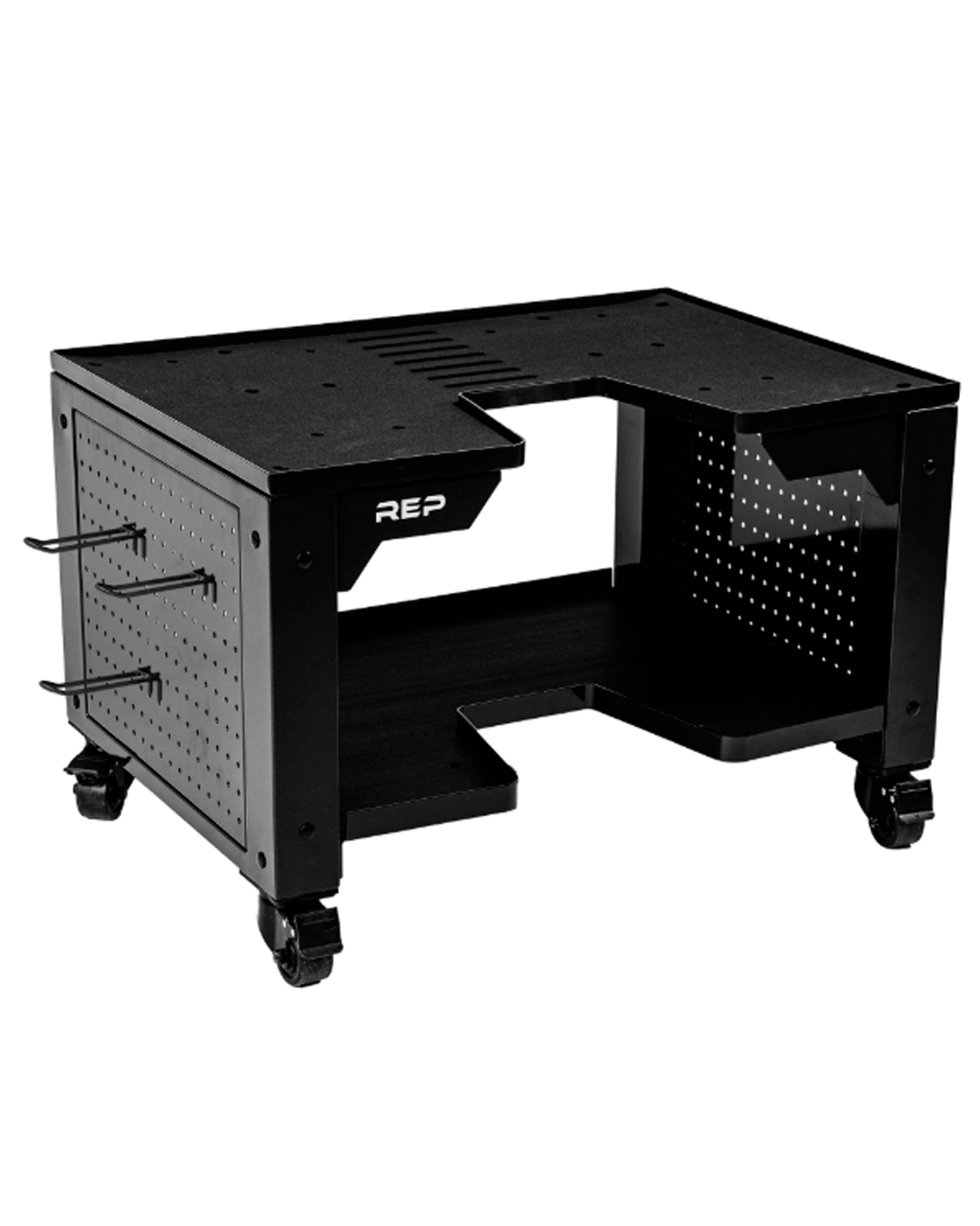 Dumbbell Storage Cart with Hooks